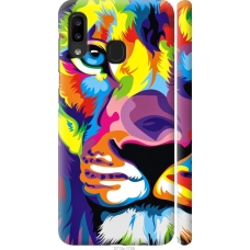 Чохол на Samsung Galaxy A20e A202F Різнобарвний лев 2713m-1709