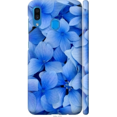 Чохол на Samsung Galaxy A20 2019 A205F Сині квіти 526m-1761