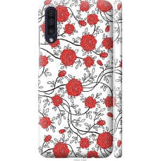 Чохол на Samsung Galaxy A30s A307F Червоні троянди на білому фоні 1060m-1804