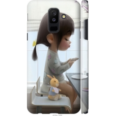 Чохол на Samsung Galaxy A6 Plus 2018 Мила дівчинка з зайчиком 4039m-1495