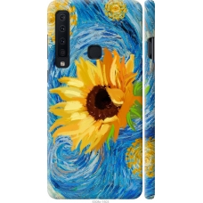 Чохол на Samsung Galaxy A9 (2018) Квіти жовто-блакитні 5308m-1503