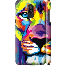 Чохол на Samsung Galaxy J8 2018 Різнобарвний лев 2713m-1511