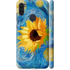 Чохол на Samsung Galaxy A11 A115F Квіти жовто-блакитні 5308m-2012
