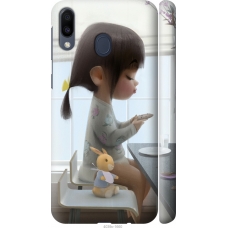 Чохол на Samsung Galaxy M20 Мила дівчинка з зайчиком 4039m-1660