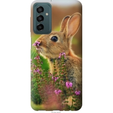 Чохол на Samsung Galaxy M13 M135 Кролик і квіти 3019u-2765