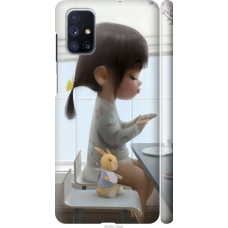Чохол на Samsung Galaxy M51 M515F Мила дівчинка з зайчиком 4039m-1944