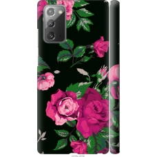 Чохол на Samsung Galaxy Note 20 Троянди на чорному фоні 2239m-2036
