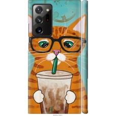 Чохол на Samsung Galaxy Note 20 Ultra Зеленоокий кіт в окулярах 4054m-2051