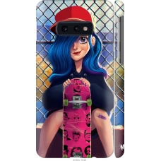 Чохол на Samsung Galaxy S10e Прикольна дівчинка зі скейтбордом 4038m-1646