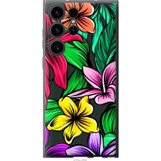 Чохол на Samsung Galaxy S23 Ultra Тропічні квіти 1 4753u-2906