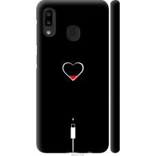 Чохол на Samsung Galaxy A20e A202F Підзарядка серця 4274m-1709