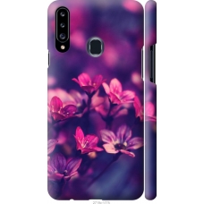 Чохол на Samsung Galaxy A20s A207F Пурпурні квіти 2719m-1775