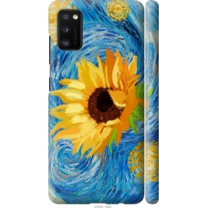 Чохол на Samsung Galaxy A41 A415F Квіти жовто-блакитні 5308m-1886