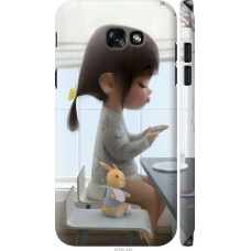 Чохол на Samsung Galaxy A7 (2017) Мила дівчинка з зайчиком 4039m-445
