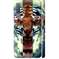 Чохол на Samsung Galaxy A7 (2018) A750F Злий тигр 866m-1582