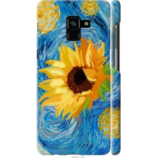 Чохол на Samsung Galaxy A8 Plus 2018 A730F Квіти жовто-блакитні 5308m-1345