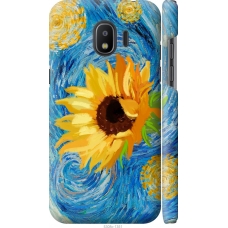 Чохол на Samsung Galaxy J2 2018 Квіти жовто-блакитні 5308m-1351