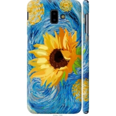 Чохол на Samsung Galaxy J6 Plus 2018 Квіти жовто-блакитні 5308m-1586