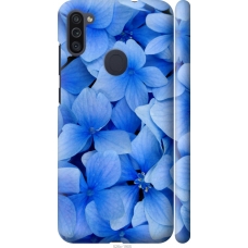 Чохол на Samsung Galaxy M11 M115F Сині квіти 526m-1905