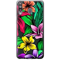 Чохол на Samsung Galaxy M30 Тропічні квіти 1 4753u-1682