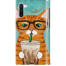 Чохол на Samsung Galaxy Note 10 Зеленоокий кіт в окулярах 4054m-1718