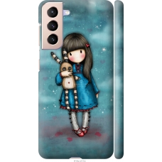 Чохол на Samsung Galaxy S21 Дівчинка з зайчиком 915m-2114
