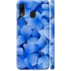 Чохол на Samsung Galaxy A20e A202F Сині квіти 526m-1709