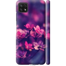 Чохол на Samsung Galaxy A22 5G A226B Пурпурні квіти 2719m-2581