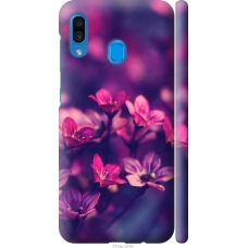 Чохол на Samsung Galaxy A20 2019 A205F Пурпурні квіти 2719m-1761