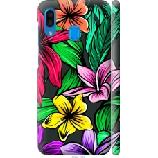 Чохол на Samsung Galaxy A20 2019 A205F Тропічні квіти 1 4753m-1761