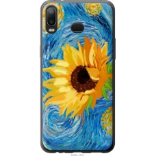 Чохол на Samsung Galaxy A6s Квіти жовто-блакитні 5308u-1604