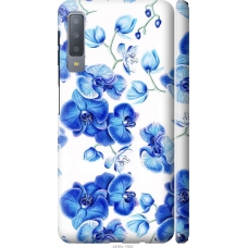 Чохол на Samsung Galaxy A7 (2018) A750F Блакитні орхідеї 4406m-1582