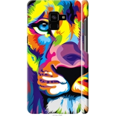 Чохол на Samsung Galaxy A8 Plus 2018 A730F Різнобарвний лев 2713m-1345