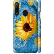 Чохол на Samsung Galaxy A8S Квіти жовто-блакитні 5308m-1636