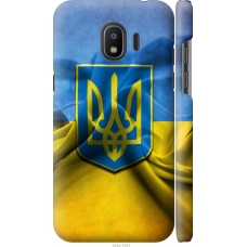 Чохол на Samsung Galaxy J2 2018 Прапор та герб України 375m-1351