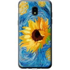 Чохол на Samsung Galaxy J3 2018 Квіти жовто-блакитні 5308u-1501
