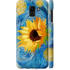 Чохол на Samsung Galaxy J6 2018 Квіти жовто-блакитні 5308m-1486
