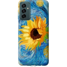 Чохол на Samsung Galaxy M13 M135 Квіти жовто-блакитні 5308u-2765