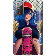 Чохол на Samsung Galaxy Note 20 Прикольна дівчинка зі скейтбордом 4038m-2036