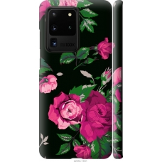 Чохол на Samsung Galaxy S20 Ultra Троянди на чорному фоні 2239m-1831