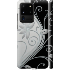 Чохол на Samsung Galaxy S20 Ultra Квіти на чорно-білому фоні 840m-1831