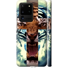 Чохол на Samsung Galaxy S20 Ultra Злий тигр 866m-1831