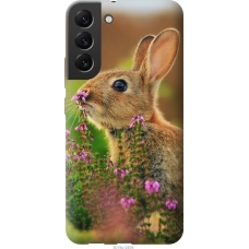Чохол на Samsung Galaxy S22 Plus Кролик і квіти 3019u-2495