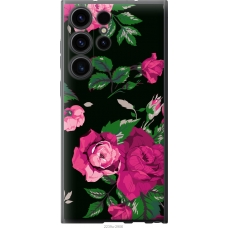 Чохол на Samsung Galaxy S23 Ultra Троянди на чорному фоні 2239u-2906