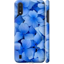 Чохол на Samsung Galaxy A01 A015F Сині квіти 526m-1842