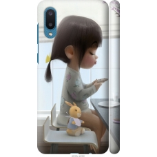 Чохол на Samsung Galaxy A02 A022G Мила дівчинка з зайчиком 4039m-2260