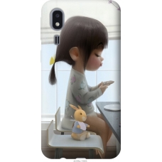 Чохол на Samsung Galaxy A2 Core A260F Мила дівчинка з зайчиком 4039u-1683