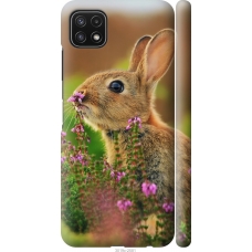 Чохол на Samsung Galaxy A22 5G A226B Кролик і квіти 3019m-2581