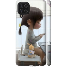 Чохол на Samsung Galaxy M22 M225F Мила дівчинка з зайчиком 4039m-2551