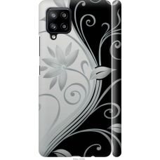 Чохол на Samsung Galaxy A42 A426B Квіти на чорно-білому фоні 840m-2098